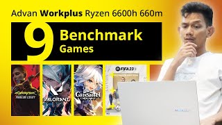 Review Advan Workplus benchmark game 6600h 660m: Genshin, APEX Titanfall FIFA 23, Valorant Cyberpunk