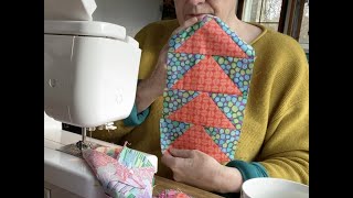 Quilting on a Sunday, Flying Goose/Kaffe Fassett and a look at my Mum's Hexagon Flower Garden