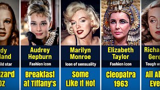TOP 10 GREATEST CLASSIC HOLLYWOOD ACTRESSES of ALL TIME, Here are their stories' files..