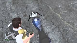 Blowing Up A Motorbike | GTA V Online