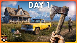 DAY 1 of this NEW Zombie Survival Game Where its Just YOU and YOUR TRUCK...