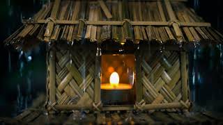 Rainy Night in a Wooden Cabin 🌧️ Cozy Ambience for Sleep, Relaxation & Deep Peace