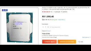 Processador 12900k ES QXJE Confidential de R$1.100