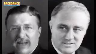 Theodore Roosevelt and Franklin D. Roosevelt vibing to Sat Night.